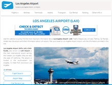 Tablet Screenshot of los-angeles-airport.com